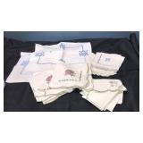 Vintage embroidered napkins