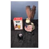 Fiber optic eagle and mug