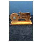 Wood tractor clock