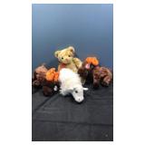 4 large ty babies moose,bear