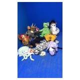 10 ty babies. Bear,chicken,mouse more