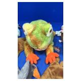 One large ty frog 16 small ty babies