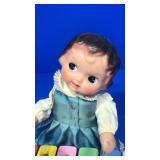 Windup rubber head, metal toy works! Nice