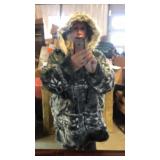4xlarge coat w hood  gray