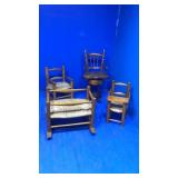 4 doll furniture chair,high chair,bed
