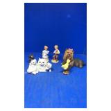 Avon figures, ceramic cats,dog