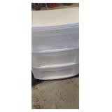 3 door white organizer
