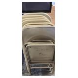 14 Metal folding chairs
