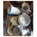 Flat of milk Glass and more