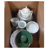 Box with Johann Haviland dishware