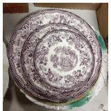 Stack of royal Stanford shire plates and more