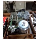 Flat of vintage kitchen items