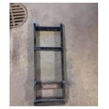 Wooden bath house shelf