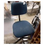 Blue office chair