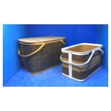 2 vintage picnic basket