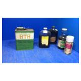 Old bottles. Tin can Hth