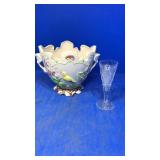 Bird vase. Crystal vase