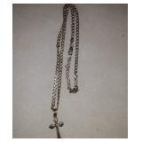Sterling silver cross necklace