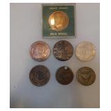 7 assorted coins