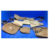 3 tool pouches leather