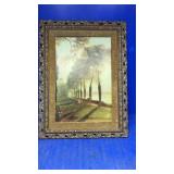 22x17 velvet wood wall hanging Reofect painting