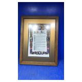 Bill of Rights. Wall hanging