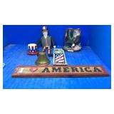Americana sign,bell,eagle