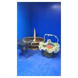 Wire basket,wicker and craft baskets 3