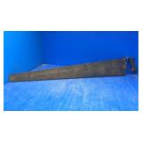 Vintage metal handsaw metal handle
