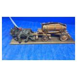 Cart sculpture Germany horse drawn cart