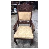 Vintage wood Eastlake sitting chair nice shape