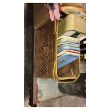 Picnic box with metal trays