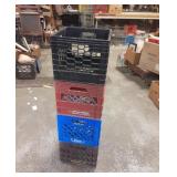 4 plastic milk crates