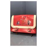 Walt Disney red leather backpack