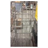 4 metal milk crates