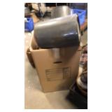 Large box of assorted old tins