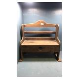 28 inch heart bench