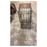 2 metal milkcrates