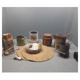 Box with rugs, candle warmer, light up welcome