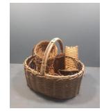 Loy of woven baskets