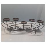 Metal candle holder