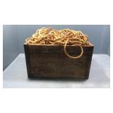 Wood box of rope