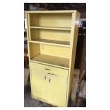 30x15x65 metal yellow cabinet