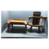 20x15x11 wood stand and magazine holder