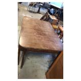Large vintage table. Some veneer damage on top