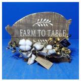 Country primitive wooden pig