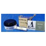 lavendar goat milk soap, body cream and lip balm
