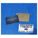 $50.00 gift certificate to Glass Capital Grill