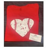 New baseball shirt, size med. and Pizza Hut card