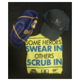 NAPA hat, t-shirt (L) and basketball